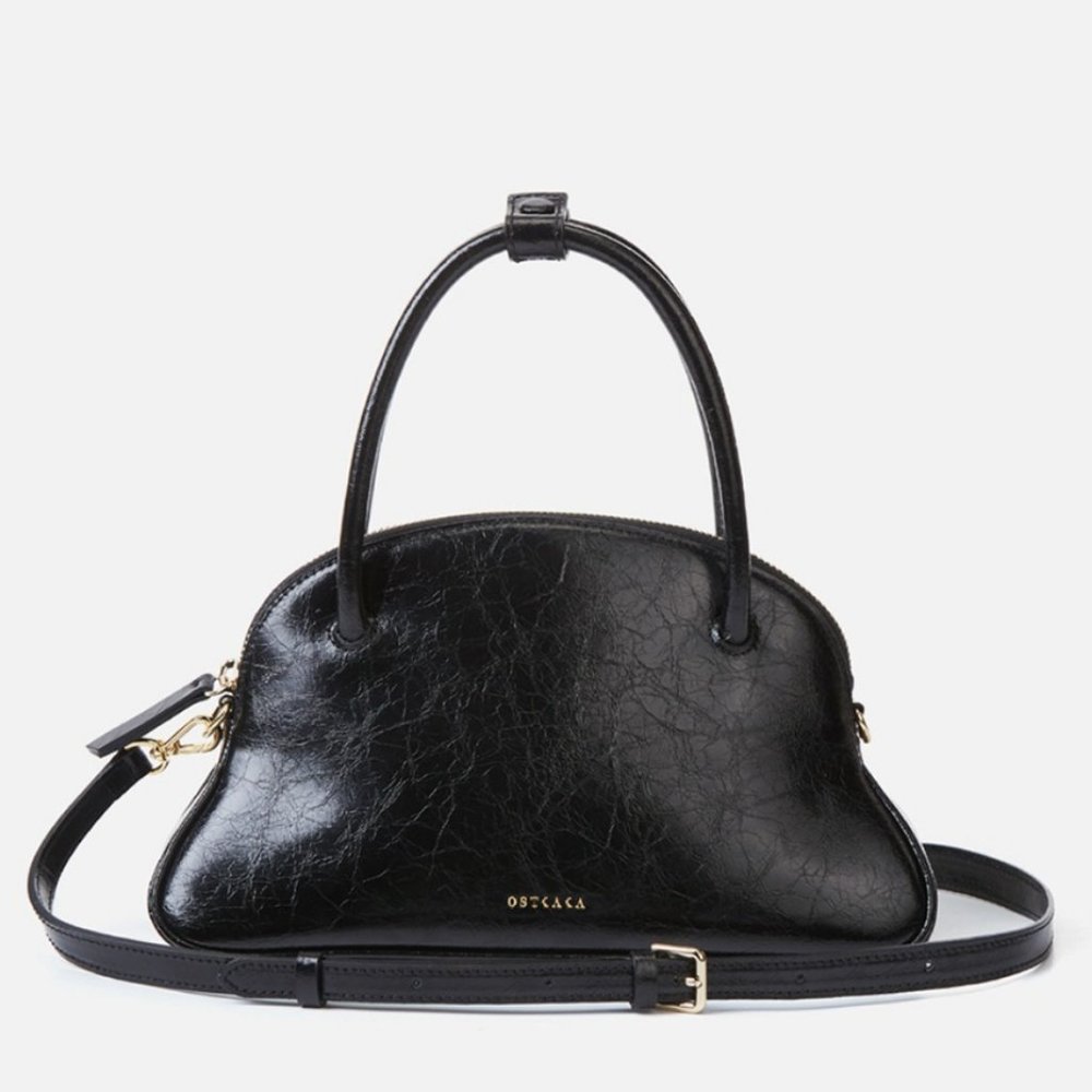 OSTKAKA Numer Mini Shell Bag in Black